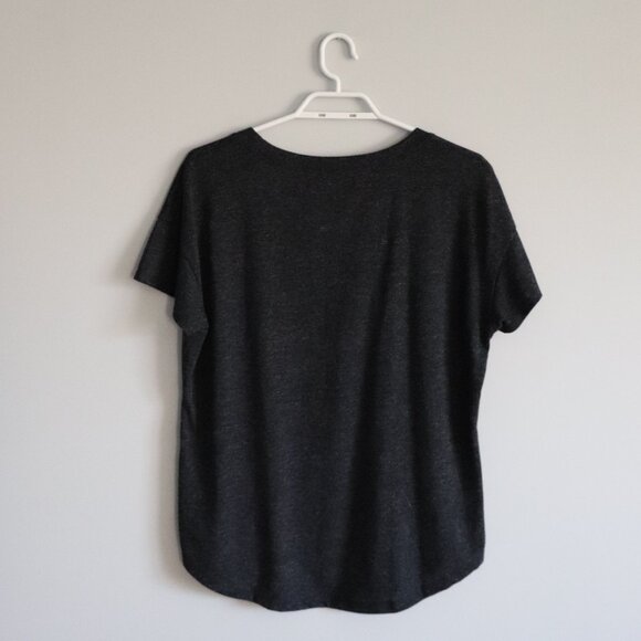 Monk & Lou Womens Sz Lrg Scoop Neck Stretch Pullover Short Sleeve T-Shirt - Picture 2 of 11